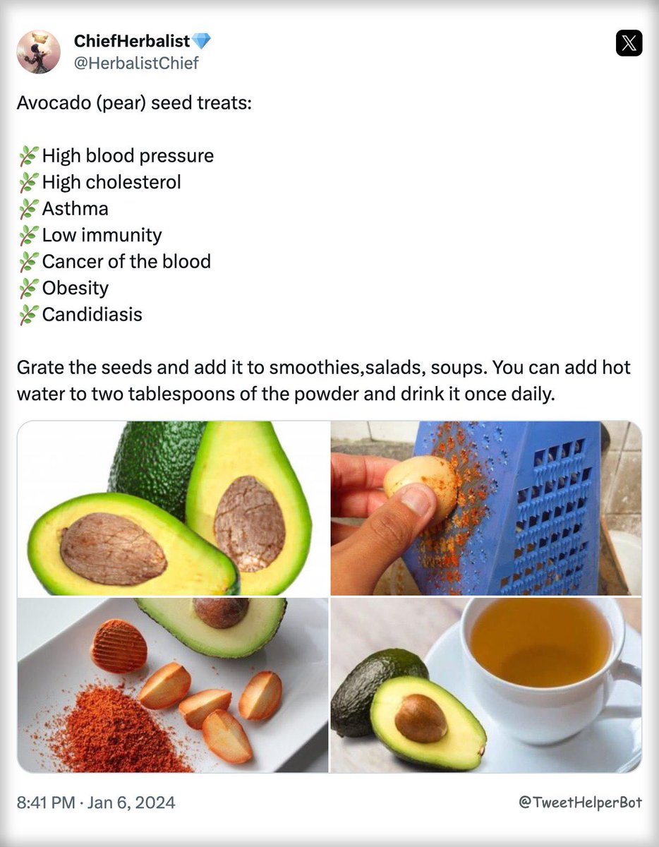 Don’t throw away avocado seeds.