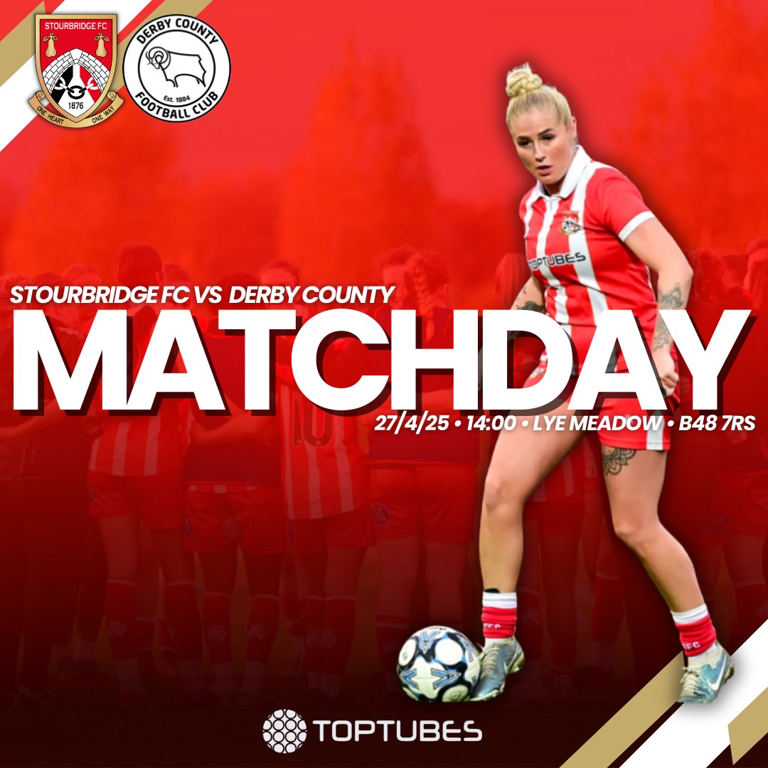 Stourbridge FC Women (@stourbridgewfc) on Twitter photo ๐๐ฉโ๐จ ๐๐๐ฉ๐๐๐๐๐ฎ ๐ดโช๏ธ
๐ <a href="/DCFCWomen/">Derby County Women</a>
๐ <a href="/FAWNL/">FA Women's National League</a> Northern Premier
๐๏ธ Lye Meadow
๐ฃ๏ธ B48 7RS
โฐ 14:00
๐ซ Free admission for all!
#FAWNL | #Glassgirls ๐๐ฉโ๐จ ๐๐๐ฉ๐๐๐๐๐ฎ ๐ดโช๏ธ
๐ <a href="/DCFCWomen/">Derby County Women</a>
๐ <a href="/FAWNL/">FA Women's National League</a> Northern Premier
๐๏ธ Lye Meadow
๐ฃ๏ธ B48 7RS
โฐ 14:00
๐ซ Free admission for all!
#FAWNL | #Glassgirls