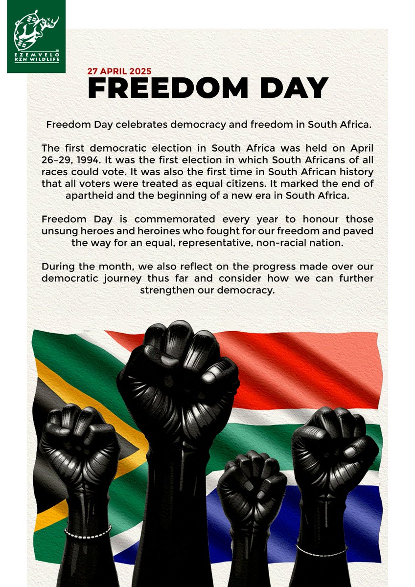 Happy Freedom Day!🇿🇦