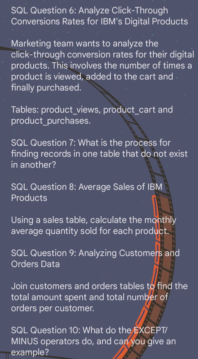 Roopesh_da08's tweet photo. 10 IBM SQL Interview Questions You Should Practice https://t.co/AZb874kRy9