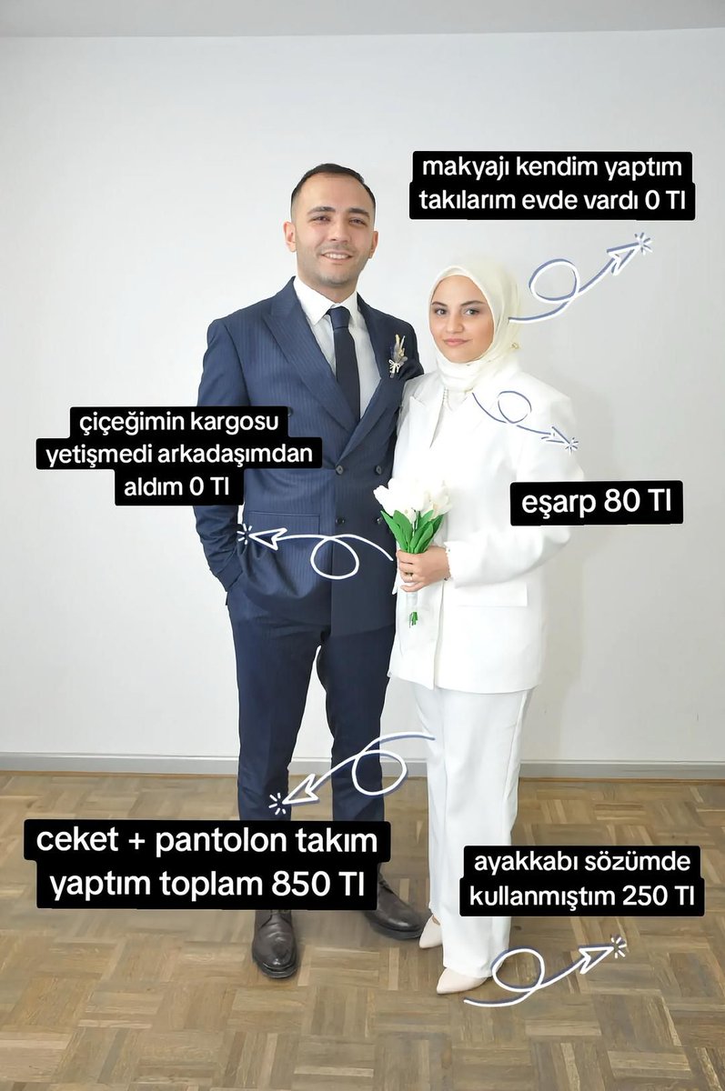 ZamHaberAjans's tweet photo. Minimum bütçeyle gelin olma akımında, masrafları en düşük seviyede tutan çift, büyük beğeni kazandı. https://t.co/xxs9xbQOvs