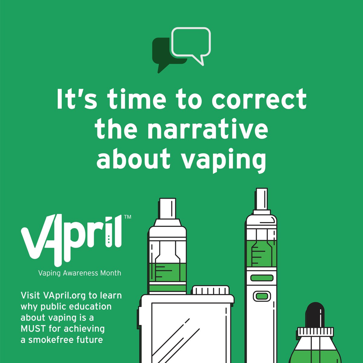 🚫 Misinformation is costing quit attempts.
Half of all smokers wrongly believe vaping is as harmful – or worse – than smoking.
That belief could stop someone from making the switch that saves their life.
It’s time to set the record straight.
📲 Visit VApril.org for