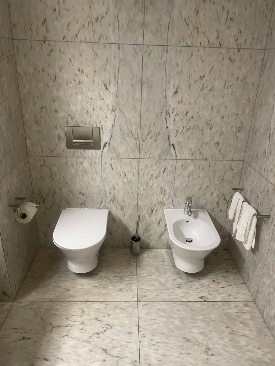 Nicest hotel I have EVER stayed in (I'll send some pics later)! Only weird thing is the water fountain in such a weird place. Threw my back out getting a drink!
#bidet