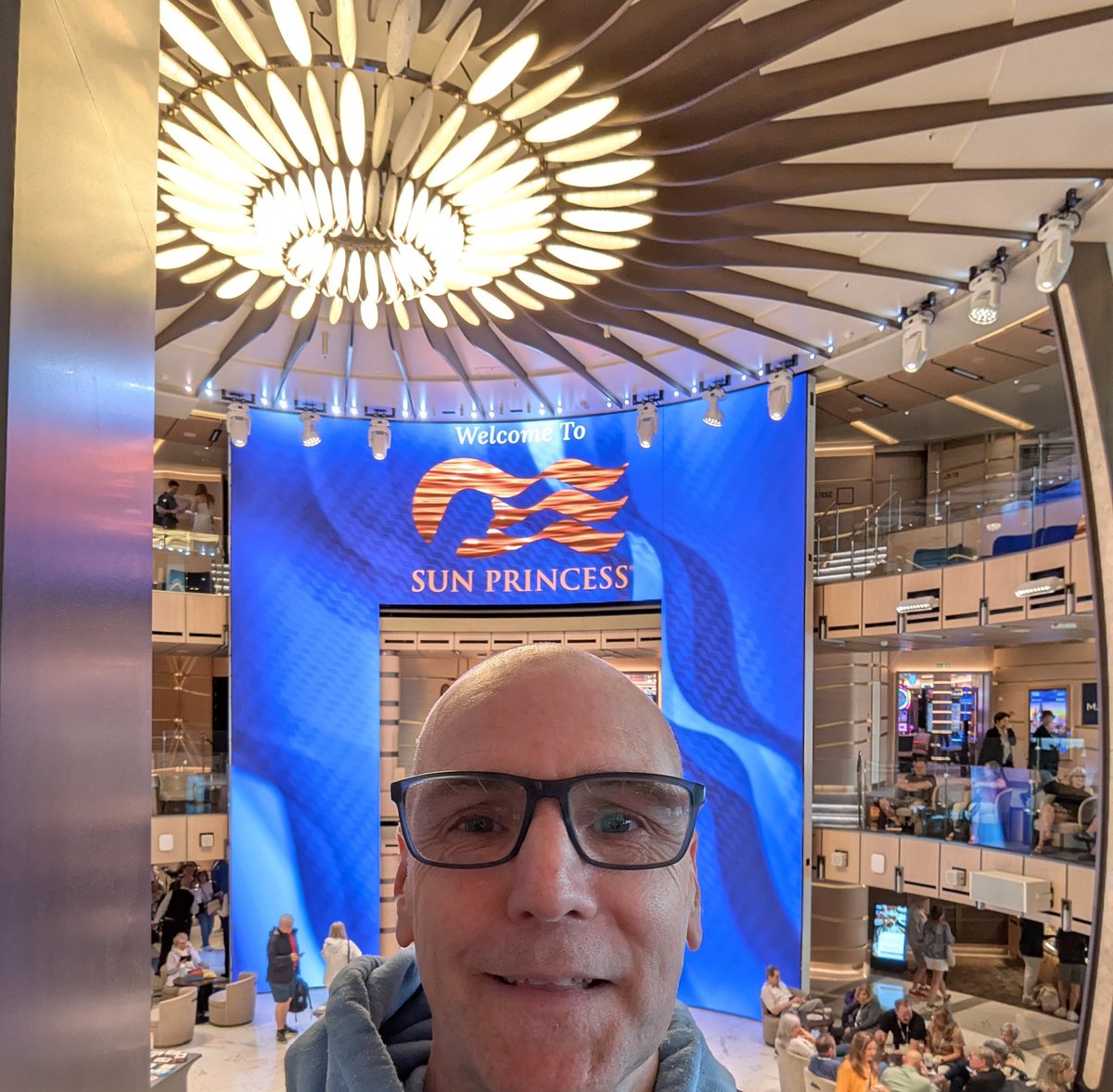The 😺 is out of the 👜 and it's time for flagship number 1 of 4 in a row!

I'm incredibly excited to have embarked Sun Princess in Barcelona for a one way journey to Civitavecchia (near Rome) in Italy.

This is my very first time cruising Princess!

#PrincessCruises #SunPrincess