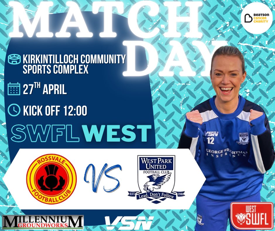 MATCH DAY!!

12:00 kick off this afternoon against Rossvale Development in the SWFL West ⚽️