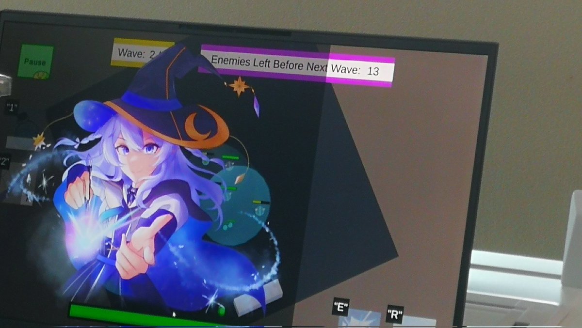 今天去 indie jam 意外看到 <a href="/RheaCorey16/">蕾雅・氷 Rhea Corey ❄️🌟 5月3號新衣裝</a> 的游戏(也有看到 <a href="/Ichiroku16_Vt/">Ichiroku 一六 | 知"性"大姐</a> , 不过是在强化选项）
要是这游戏真的出现在Steam，肯定会惊讶的