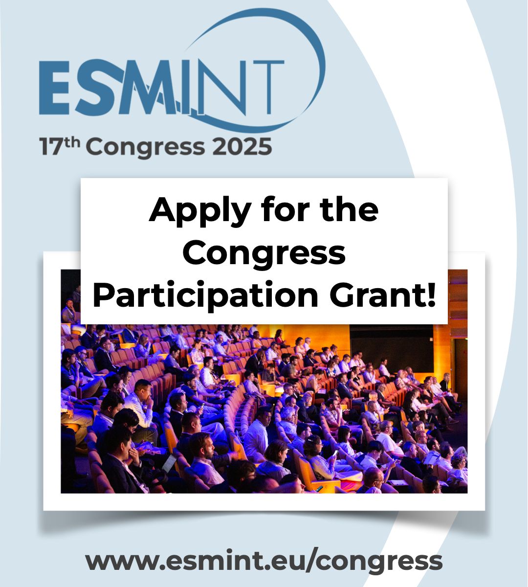 ESMINT Society (@esmintsociety) on Twitter photo ❗️New: For the first time, ESMINT is offering 10 Congress Participation Grants to help young physicians attend #ESMINT2025! 👉 Apply now: buff.ly/TA0M8LV <a href="/Aggour/">Mohamed Aggour</a> <a href="/GuenegoAdrien/">The French Brain Doctor</a> <a href="/VladimirKZagreb/">Vladimir Kalousek</a> <a href="/anna_kyselyova/">Anna Kyselyova</a> <a href="/Roland_K_Schwab/">Roland Schwab</a> <a href="/JanHendrikBuhk/">Jan-Hendrik Buhk</a> <a href="/MPeyT1/">Marios Psychogios</a> <a href="/ZelenakKamil/">Kamil Zeleňák</a> ❗️New: For the first time, ESMINT is offering 10 Congress Participation Grants to help young physicians attend #ESMINT2025! 👉 Apply now: buff.ly/TA0M8LV <a href="/Aggour/">Mohamed Aggour</a> <a href="/GuenegoAdrien/">The French Brain Doctor</a> <a href="/VladimirKZagreb/">Vladimir Kalousek</a> <a href="/anna_kyselyova/">Anna Kyselyova</a> <a href="/Roland_K_Schwab/">Roland Schwab</a> <a href="/JanHendrikBuhk/">Jan-Hendrik Buhk</a> <a href="/MPeyT1/">Marios Psychogios</a> <a href="/ZelenakKamil/">Kamil Zeleňák</a>
