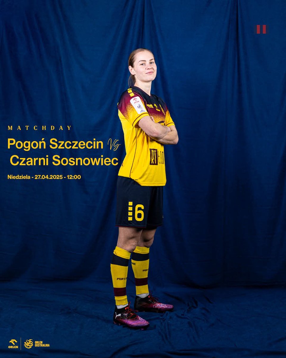 PogonSzczecin_K's tweet photo. Z WIARĄ PO ZWYCIĘSTWO! 🔵🔴

🏆 Orlen Ekstraliga
🆚 Czarni Sosnowiec
🏟️ Boisko B3, Karłowicza 28
⌚️ 12:00
📺 Pogoń TV - YouTube
🎫 https://t.co/h3gb6ehFw8 https://t.co/YrTWL86wkV