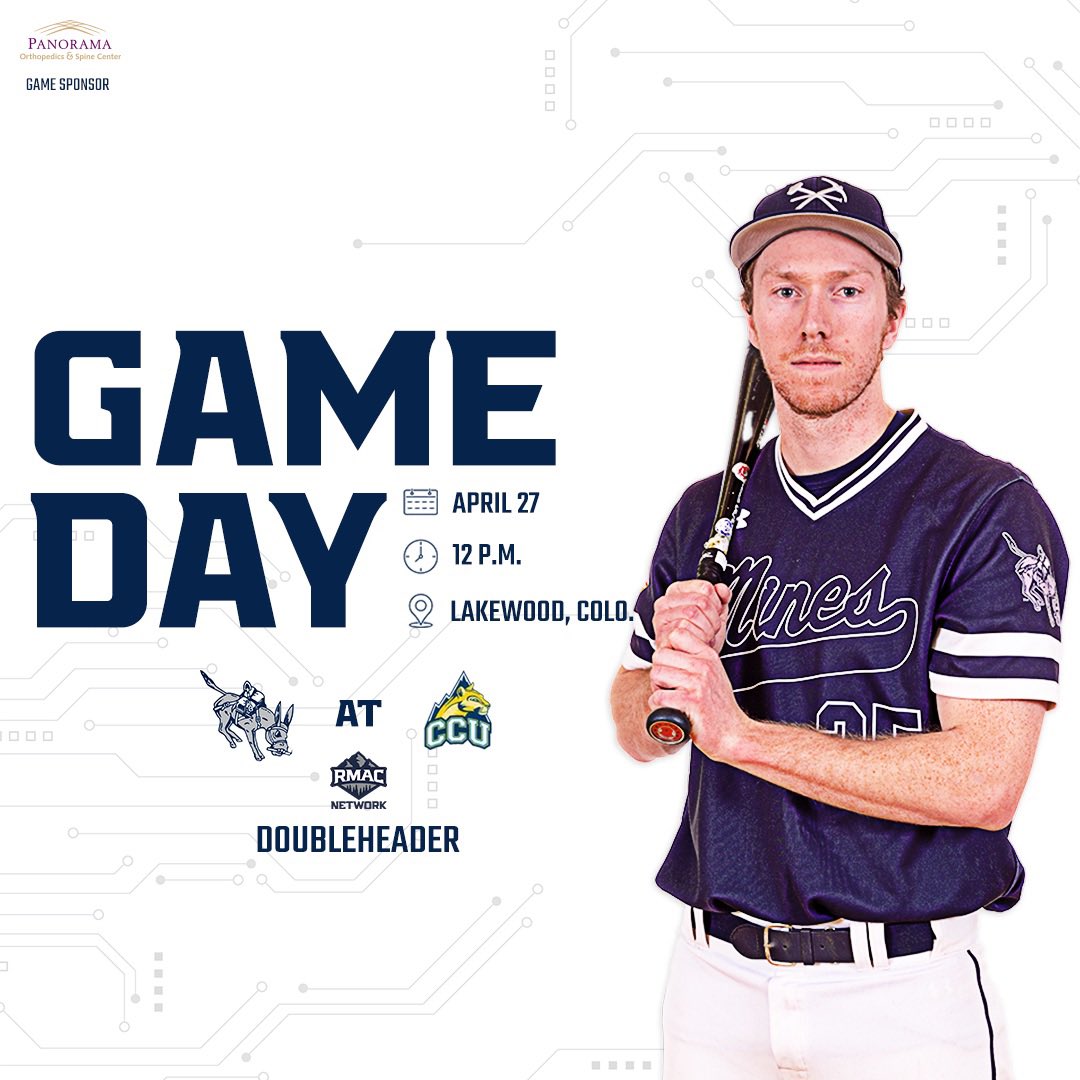 ⚒️𝗚𝗔𝗠𝗘 𝗗𝗔𝗬!⚒️

Season finale comin’ at you.

🆚 Colorado Christian
🕛 12 p.m. - doubleheader
📍 Lakewood, Colo.
📈 ccucougars.com/sidearmstats/b…
📺 minesathletics.com/tv

#HelluvaEngineer