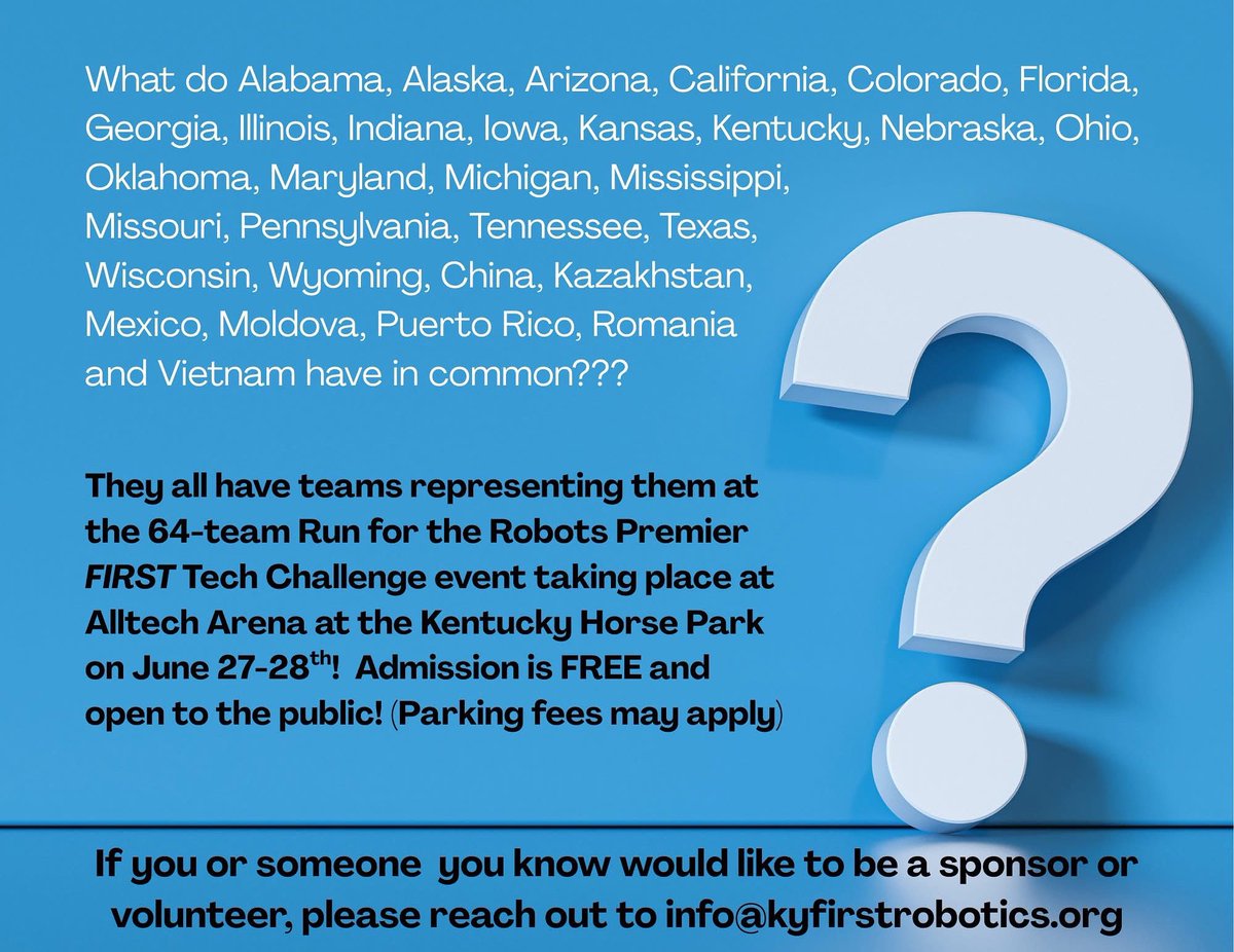 Kentucky FIRST Robotics (@kyfirstrobotics) on Twitter photo 