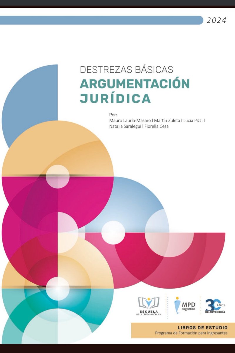 juangaleanorey's tweet photo. Destrezas básicas: Argumentación Jurídica.
Pir Mauri Lauría-Masaro y otros.
https://t.co/ZV0ythlBbu https://t.co/AlUg2CJAiE