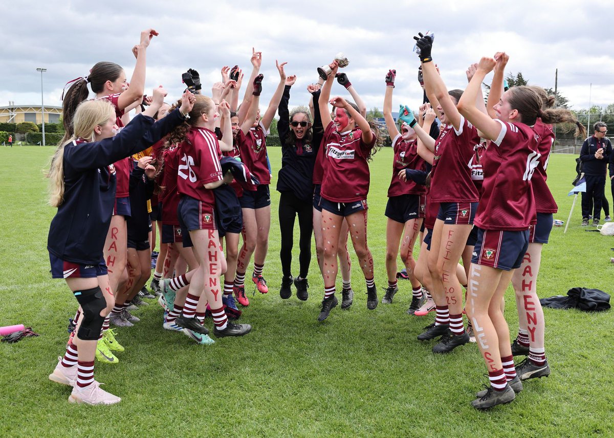 dublinladiesg's tweet photo. Congratulations to @RahenyGAA who have been crowned Dublin LGFA Féile Division 11 champions following their 4-06 to 2-00 victory versus a gallant @StMonicasGAA team. 

Well done to both clubs on a wonderful weekend of football 🙌🏻

Image credit @MauriceGrehan©️ 

#DublinLGFA #Féile2025 #LGFA