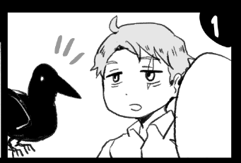 よしポストカード入稿した(表:表紙絵/裏:ゆる4コマ) 