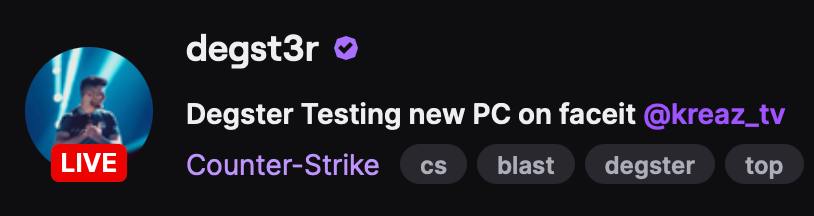 Counter-Strike Sunday continues, hop on stream everyone ❤️

twitch.tv/degst3r
twitch.tv/degst3r
twitch.tv/degst3r