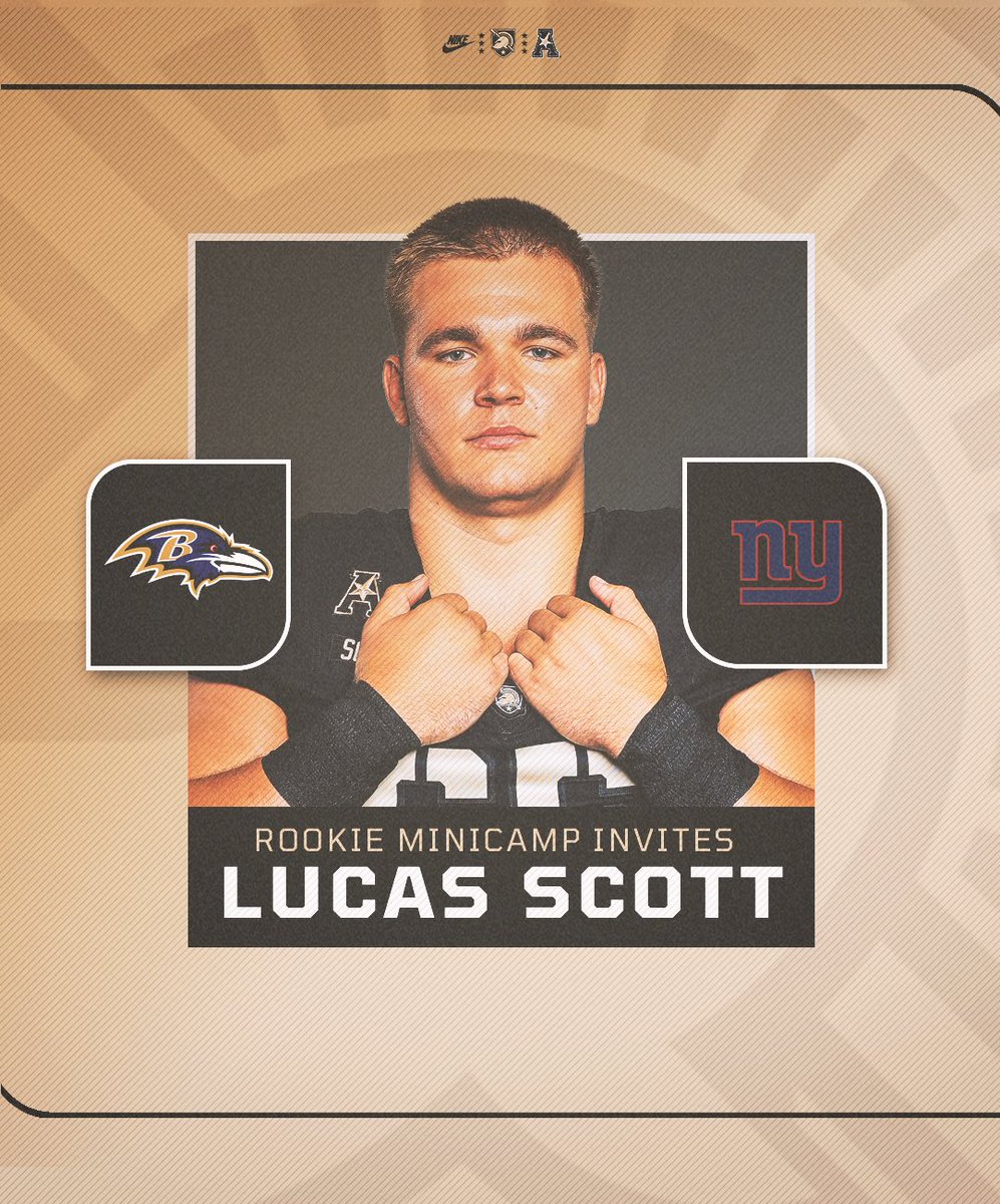 Army Football (@armywp_football) on Twitter photo Lucas Scott receives rookie minicamp invites from the <a href="/Ravens/">Baltimore Ravens</a> & <a href="/Giants/">New York Giants</a> ๐๐๐
โ goarmywestpoint.com/news/2025/4/27โฆ Lucas Scott receives rookie minicamp invites from the <a href="/Ravens/">Baltimore Ravens</a> & <a href="/Giants/">New York Giants</a> ๐๐๐
โ goarmywestpoint.com/news/2025/4/27โฆ