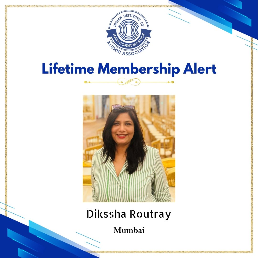 Lifetime Member Alert: IIMCAA welcomes Dikssha Routray (EJ, Delhi | 2004-05). Dikssha is a co-founder and partner at Matchbox Shots. Her production house has produced critically acclaimed movie like Andhadhun which won the National award for best film in 2019. As a creative