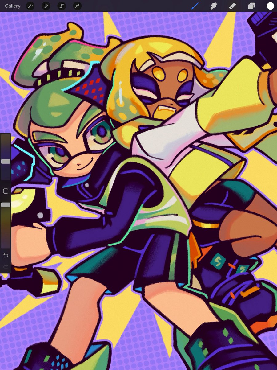 cinnabeep's tweet image. 🌙☀️ #splatoon