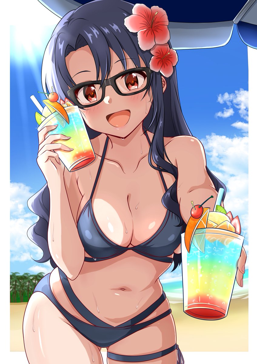 「メガネありVer. 」|みみうのイラスト