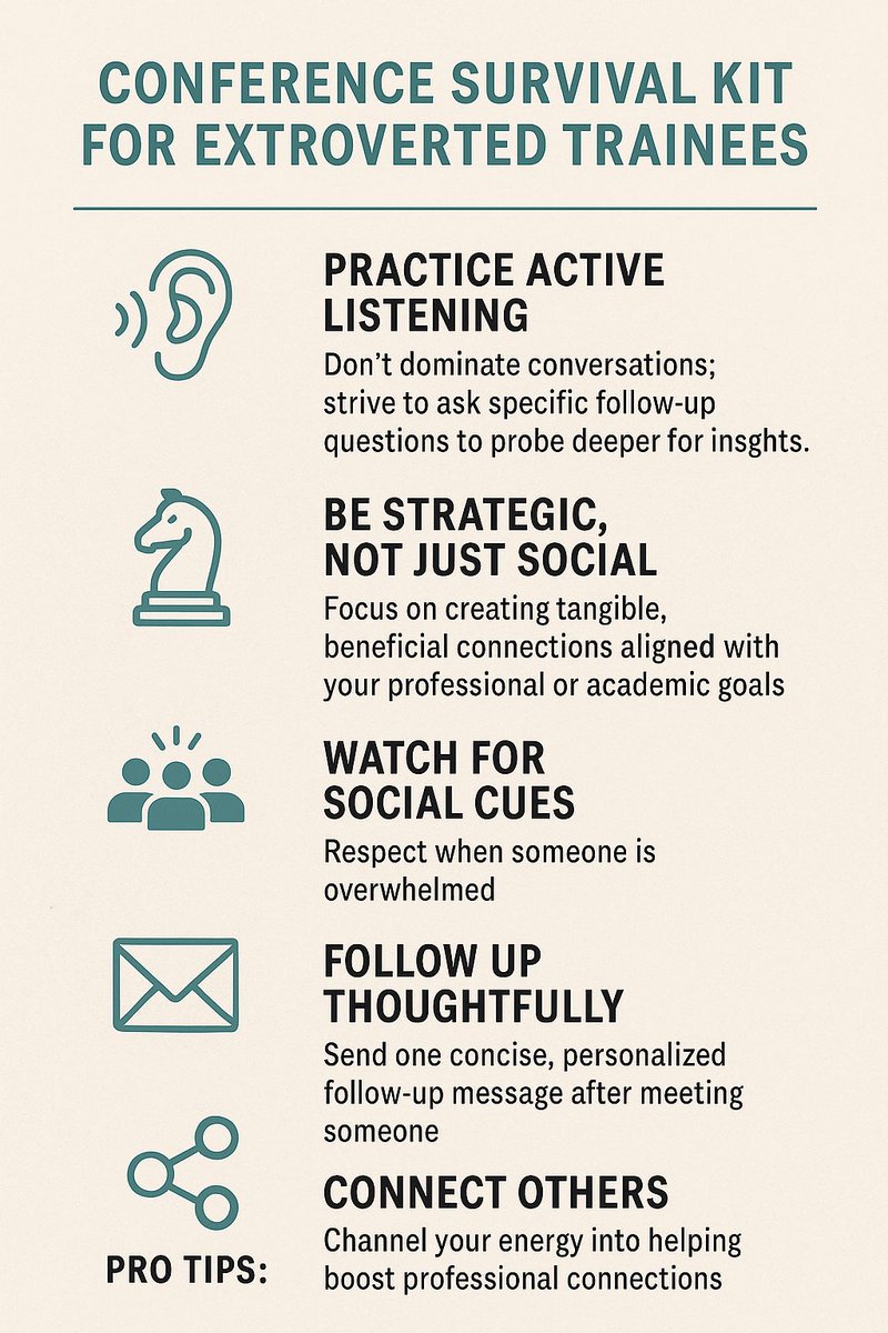 Mariam Naveed, MD (@mn_gimd) on Twitter photo Conferences i.e. <a href="/DDWMeeting/">Digestive Disease Week</a> can feel overwhelming — even for the best of us.
#GIFellows applying for advanced, IBD, or jobs, & #IMResidents getting ready for fellowship season - it’s a lot! 🤯
To follow up on <a href="/GI_Guy/">GI Guy (Karl Kwok, MD, FASGE, D-ABOM)</a> “Your network is your net worth” comment, a few tips I’ve Conferences i.e. <a href="/DDWMeeting/">Digestive Disease Week</a> can feel overwhelming — even for the best of us.
#GIFellows applying for advanced, IBD, or jobs, & #IMResidents getting ready for fellowship season - it’s a lot! 🤯
To follow up on <a href="/GI_Guy/">GI Guy (Karl Kwok, MD, FASGE, D-ABOM)</a> “Your network is your net worth” comment, a few tips I’ve