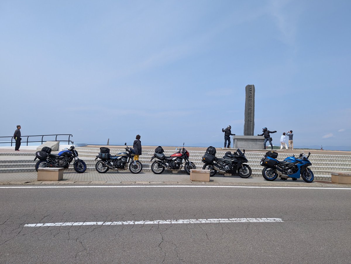 HIDEQ10's tweet photo. GWツーリングしてます
#gsxs1000gt 
#大間崎
#あけみちゃん号 https://t.co/n1kAj2zWfq