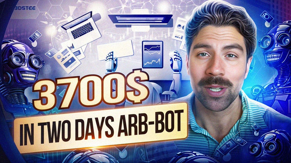 AndrellWebb's tweet photo. 🤑 Arbitrage Trading Bot [Earn 3-5 ETH/Week]
Instructions ➡️ https://t.co/gFkYtcbN7Q

Giveaway: 0.5 ETH
Like, retweet, subscribe, and comment with your ETH address to win! https://t.co/kMO98bSmsD