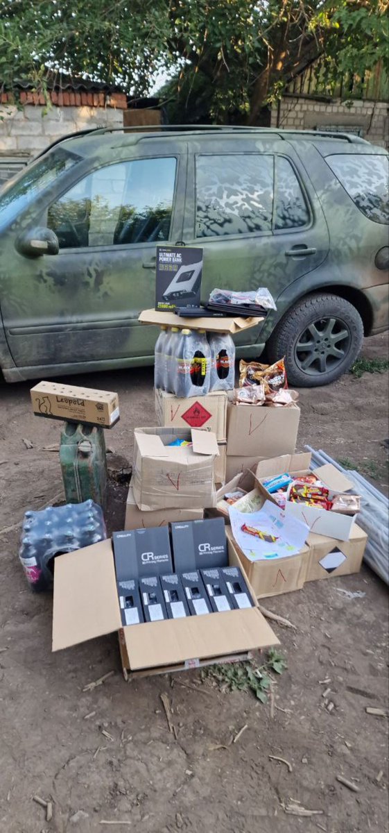 From the archives -- our solar panels arriving as part of an aid delivery in Ukraine