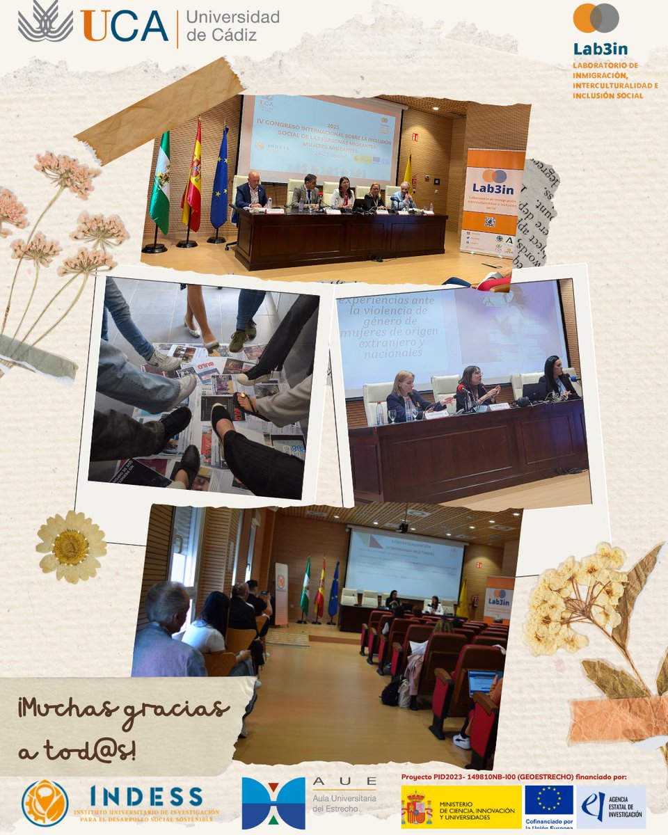 ¡Dos días increíbles! Gracias a participantes, ponentes, comunicantes, organizadores y a RED OWO/CEAIN por su apoyo creativo. 

Especial mención a INDESS, Aula del Estrecho y Proyecto I+D+i GEOESTRECHO (PID2023-149810NB-I00). 

¡Nos vemos en 2026! 🌟