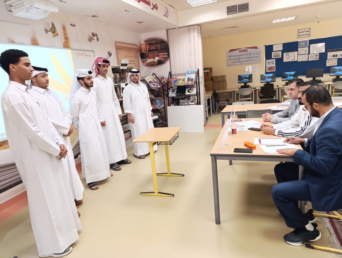 mbawschool's tweet photo. الأحد 27-4-2025
جانب من فعاليات تحكيم الأبحاث العلمية الإبداعية المقدمة من طلاب الثاني عشر ضمن مشروع التخرّج من قبل أعضاء اللجنة المتميزين أ/ محمد عفيفي أ/ أحمد منيسي أ/محمد مجاهد .
Qatar Ministry of Education and Higher Education https://t.co/A9dicR2cbC