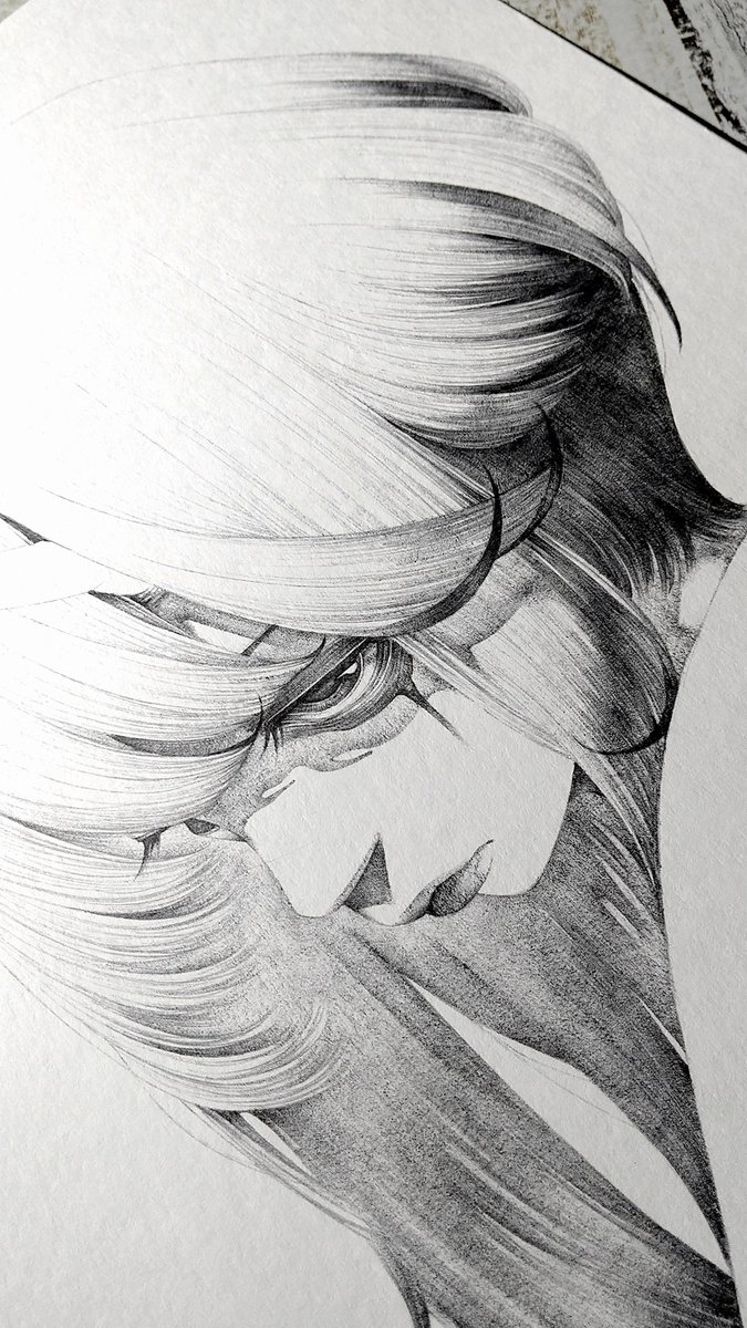 Maqbol913's tweet image. Ballpoint pen drawing. 🖊