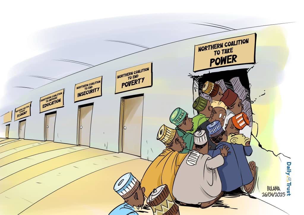 What message is Daily Trust trying to pass here?