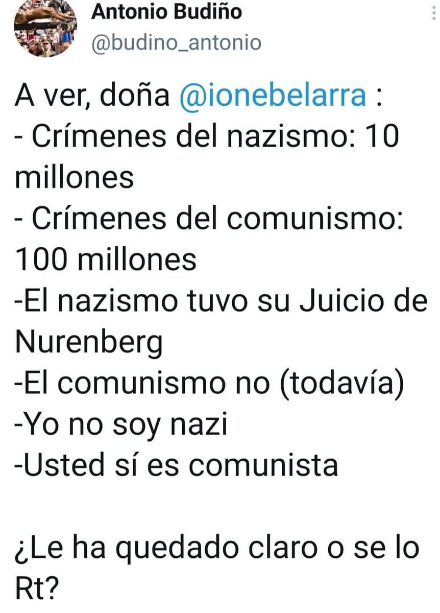 Zasca a Ione Belarra por comunista.