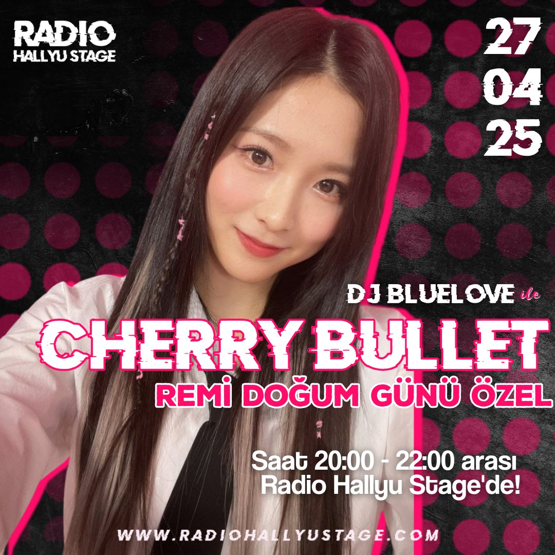 🎙| CHERRY BULLET ÖZEL YAYIN

Remi'nin doğum gününü hep birlikte kutlamak için sizi yayınımıza bekliyoruz Lullet ❤️❤️ Saat 20:00'de sohbet panelimizde buluşalım~~
radiohallyustage.com 
<a href="/Lullet_Land/">𝘊𝘩𝘦𝘳𝘳𝘺 𝘉𝘶𝘭𝘭𝘦𝘵 𝘛𝘶̈𝘳𝘬𝘪𝘺𝘦 🍒❤️</a>
 
#HappyREMIDay #OurLovelyRemiHBD #우리의소중한레미데이