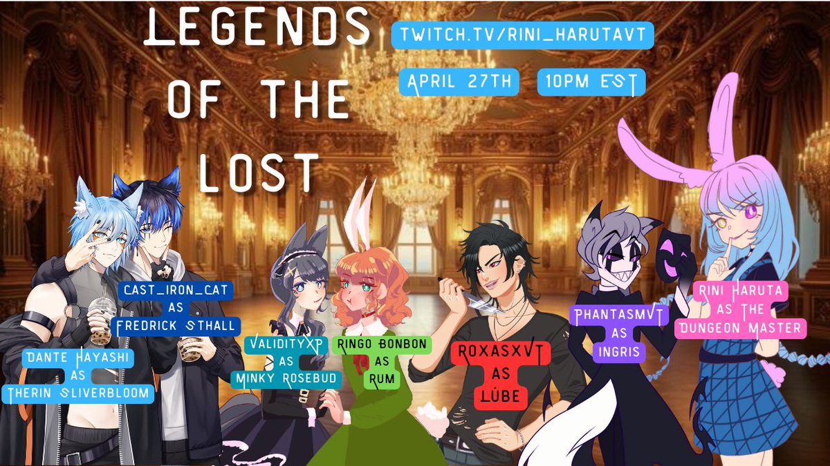RiniHarutaVT's tweet photo. Tonight is the night where my weary adventurers venture further into the house of loss seeking the answers they desire~!!
#DnD #LegendsOfTheLost #lotl https://t.co/yV4dBPu639