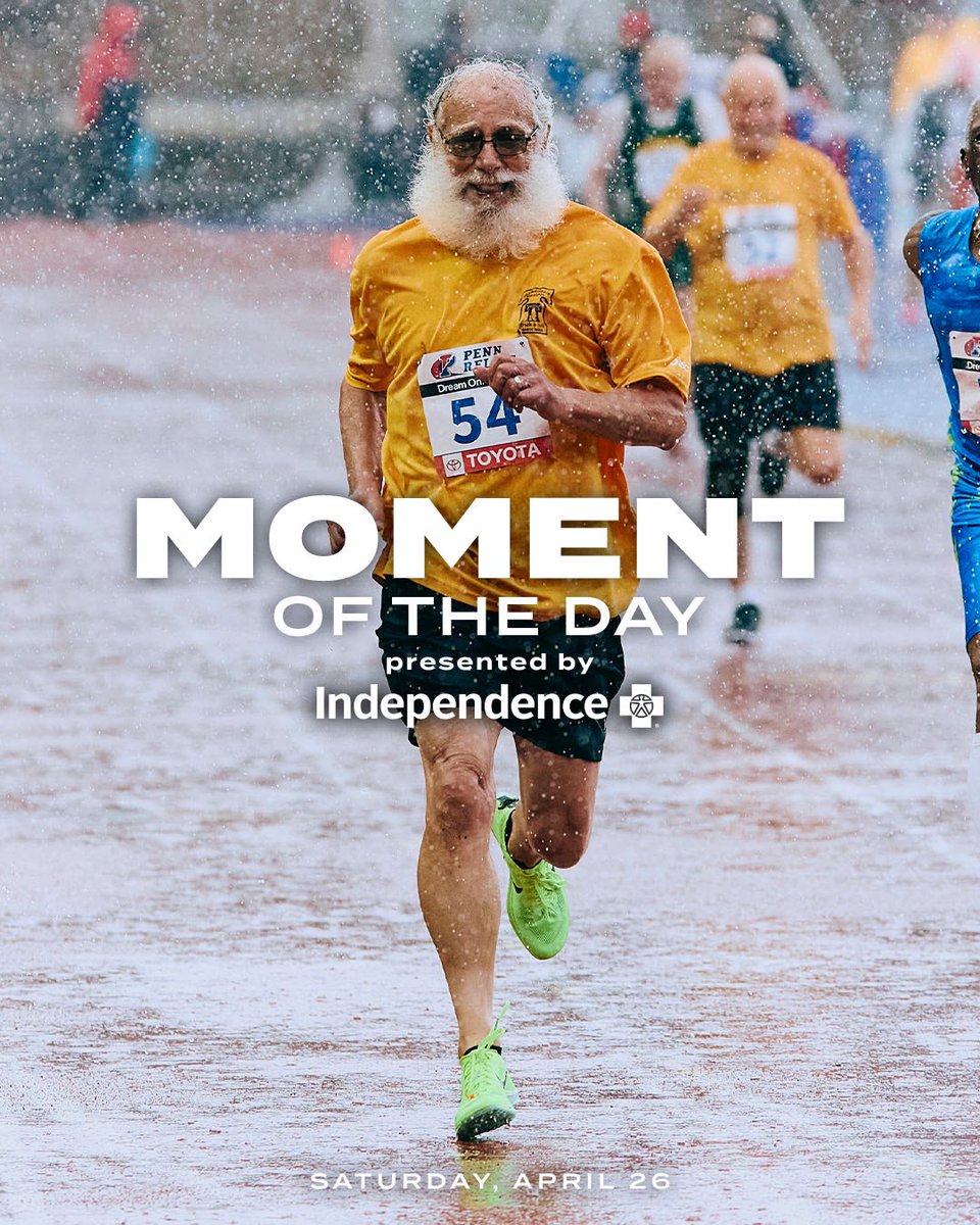 𝐌𝐨𝐦𝐞𝐧𝐭 𝐨𝐟 𝐭𝐡𝐞 𝐃𝐚𝐲

82 year-old Domenic Stellato dominates the Masters 80+ 100M Dash, clocking in at 16.02!