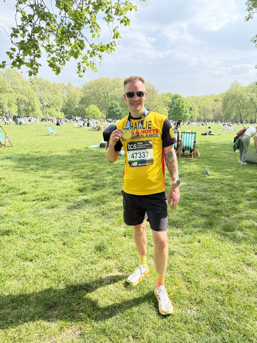 Charlie Burley (@charlieburley_) on Twitter photo 2025 marathon finisher ✅
Well done to anyone who finished that race today, because it was absolutely brutal out there 👏
What a day <a href="/LondonMarathon/">TCS London Marathon</a> ❤️
Still raising money for Lincs and Notts Air Ambulance - donations hugely appreciated 🙏
2025tcslondonmarathon.enthuse.com/pf/charlie-bur… 2025 marathon finisher ✅
Well done to anyone who finished that race today, because it was absolutely brutal out there 👏
What a day <a href="/LondonMarathon/">TCS London Marathon</a> ❤️
Still raising money for Lincs and Notts Air Ambulance - donations hugely appreciated 🙏
2025tcslondonmarathon.enthuse.com/pf/charlie-bur…