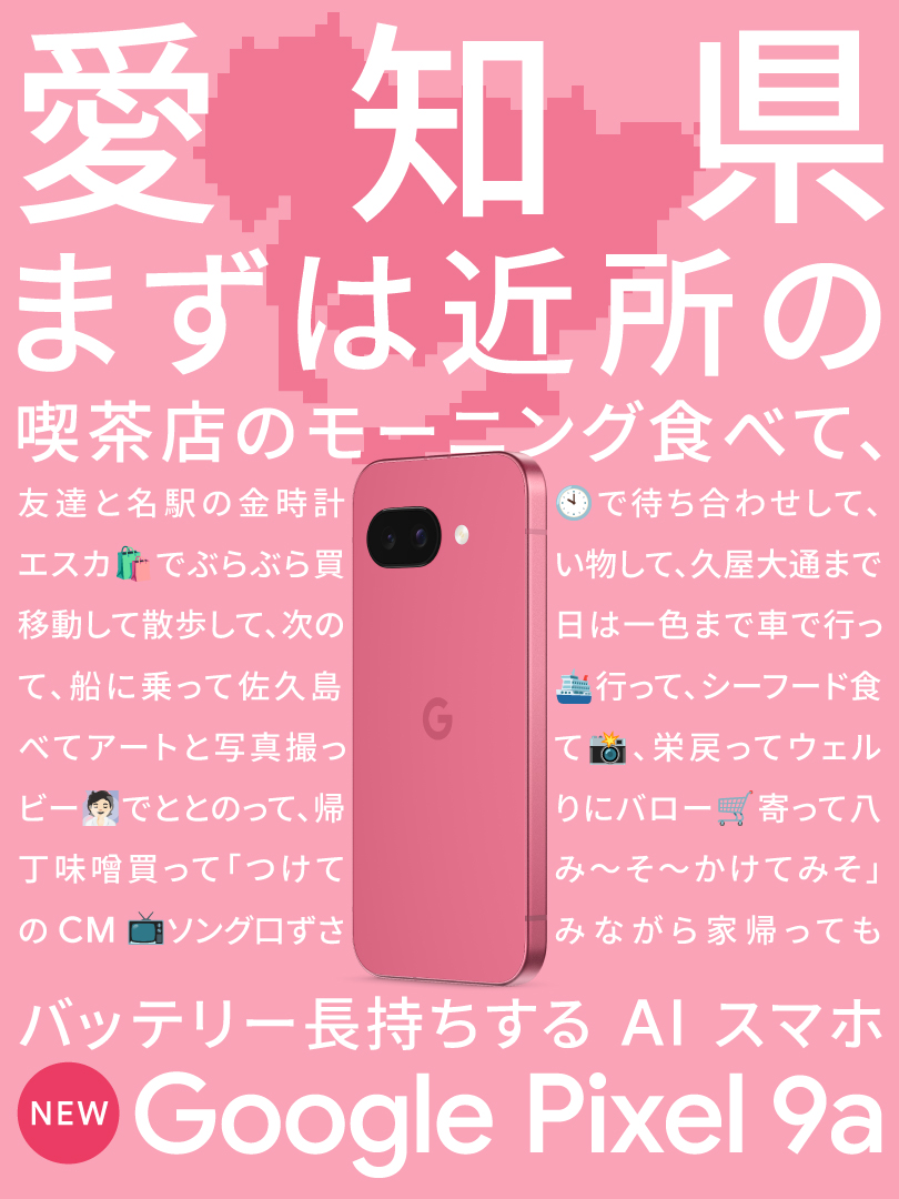 GooglePixel9a のバッテリーなら充電気にせず 地元超満喫できる