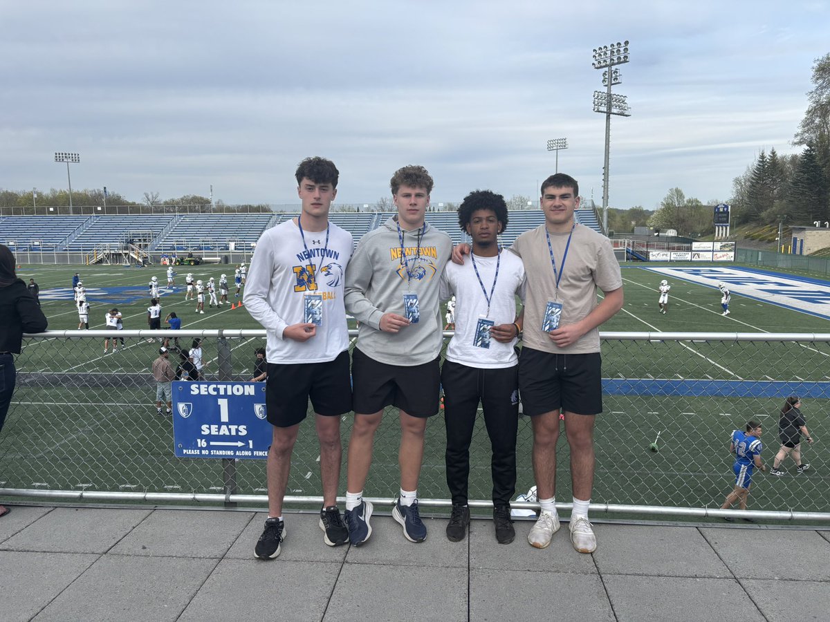 I had a great time at <a href="/CCSUfootball/">CCSU FOOTBALL</a>’s junior day on Friday! Thank you <a href="/RonDiGravio/">Ron DiGravio</a> for the invite. <a href="/NewtownFootball/">Newtown Football</a>