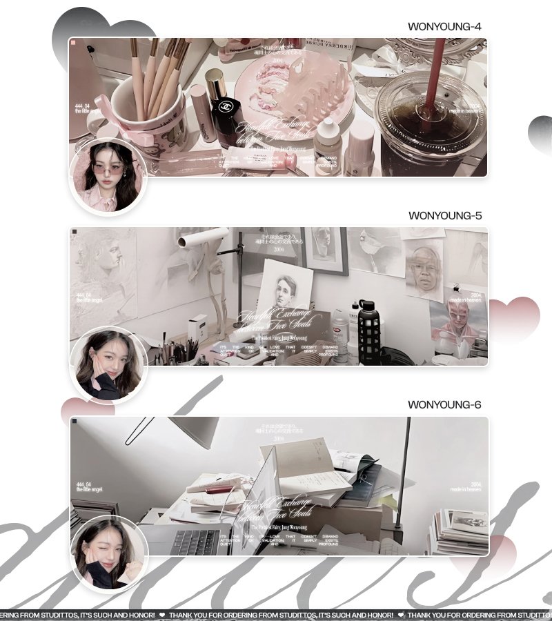 Studittos's tweet image. Help me to RT/REPOST this?

Selamat malam! Aku membawa enam READY STOCK untuk katalog 'SINGLE SONATA' dengan muse WONYOUNG (NEWEST UPDATES) yang bisa langsung kalian take melalui DM, ya!

📩: via DM!
💵: 7k/each, FREE RE-TEXT!

#zonauang #zonaba #zonabu