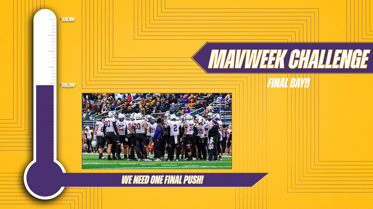 Last day. Halfway there. 

Maverick Football needs YOUR HELP to finish strong for #MavWeek!

🔗 msumavericks.com/MavWeek