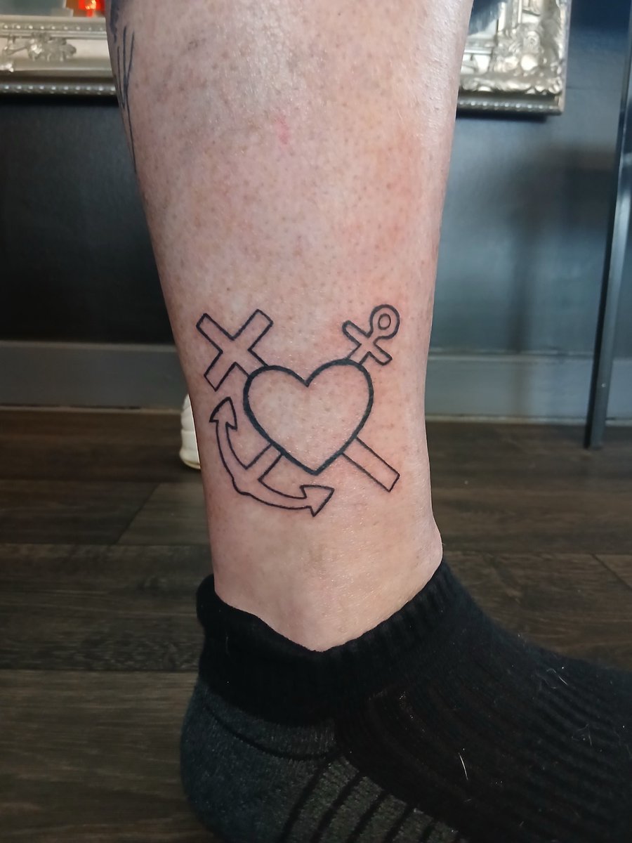 New ink #faith✝️ #hope⚓️ #charity❤️ xxx