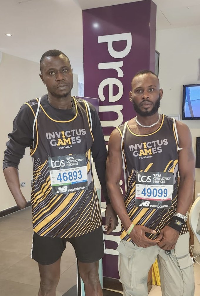 Africa Unconquered Foundation (@weareafricaunq) on Twitter photo Go Abu and Festus! Wishing you both the best of luck in the London Marathon. Big thanks to <a href="/WeAreInvictus/">Invictus Games Foundation ๐๐ค</a> and <a href="/DHQNigeria/">DEFENCE HQ NIGERIA</a> for making this happen!
#LondonMarathon2025 Go Abu and Festus! Wishing you both the best of luck in the London Marathon. Big thanks to <a href="/WeAreInvictus/">Invictus Games Foundation ๐๐ค</a> and <a href="/DHQNigeria/">DEFENCE HQ NIGERIA</a> for making this happen!
#LondonMarathon2025
