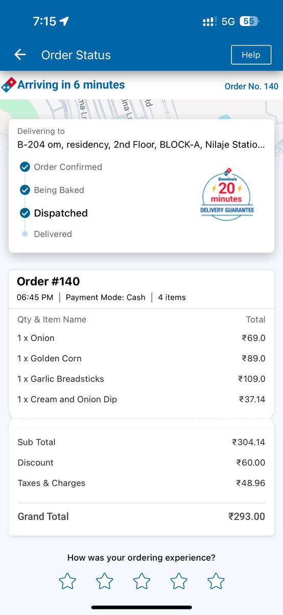 BhaskarGangurde's tweet photo. @dominos_india till not received Oder more than 30 min https://t.co/I1bU3wkhV8
