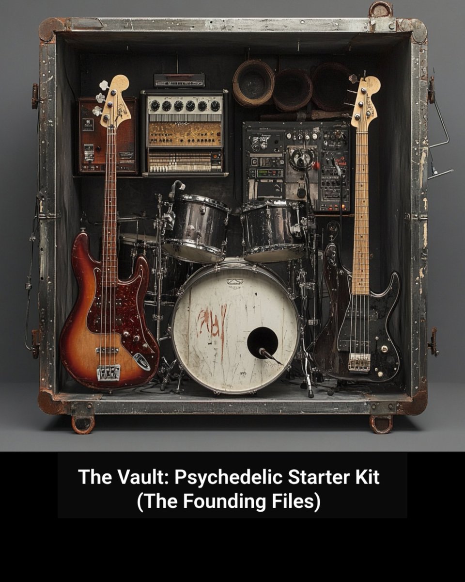 beastsamples's tweet image. If you like to actually use your own skills when creating music, these sounds — beyond their rarity — will unlock your creator’s mode.

Inside The Vault: Psychedelic Starter Kit, you'll find the Founding Files — the raw, emotional sound tools that built the world of BeastSamples.