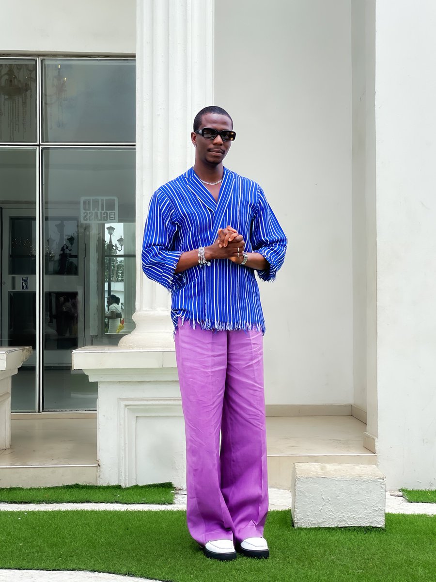 Have a colorful week ahead! 💙💜

Outfit: <a href="/asoalafe/">Așo Aláfé</a> (CHIC jacket/MANI pant)
Styling: <a href="/byalafe/">Byalafe</a>