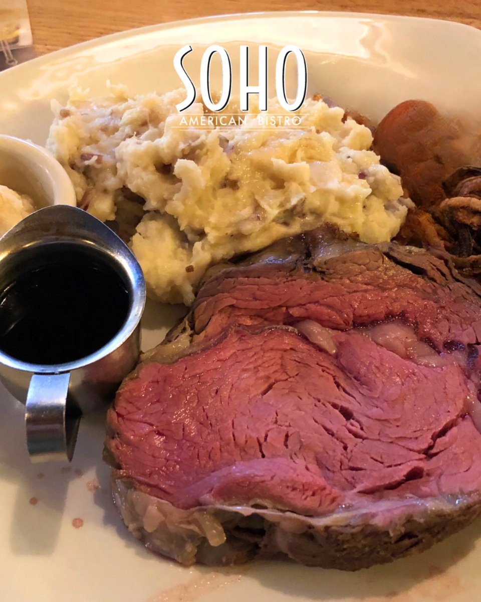 There's only 1 #PrimeRib Sunday left...are you coming to enjoy one tonight before the season ends? 

Start with our delicious Caesar salad, and enjoy your 8 oz Prime Rib with your favorite choice of a side dish. 

It's only $35 per person-  so reserve your table early now!