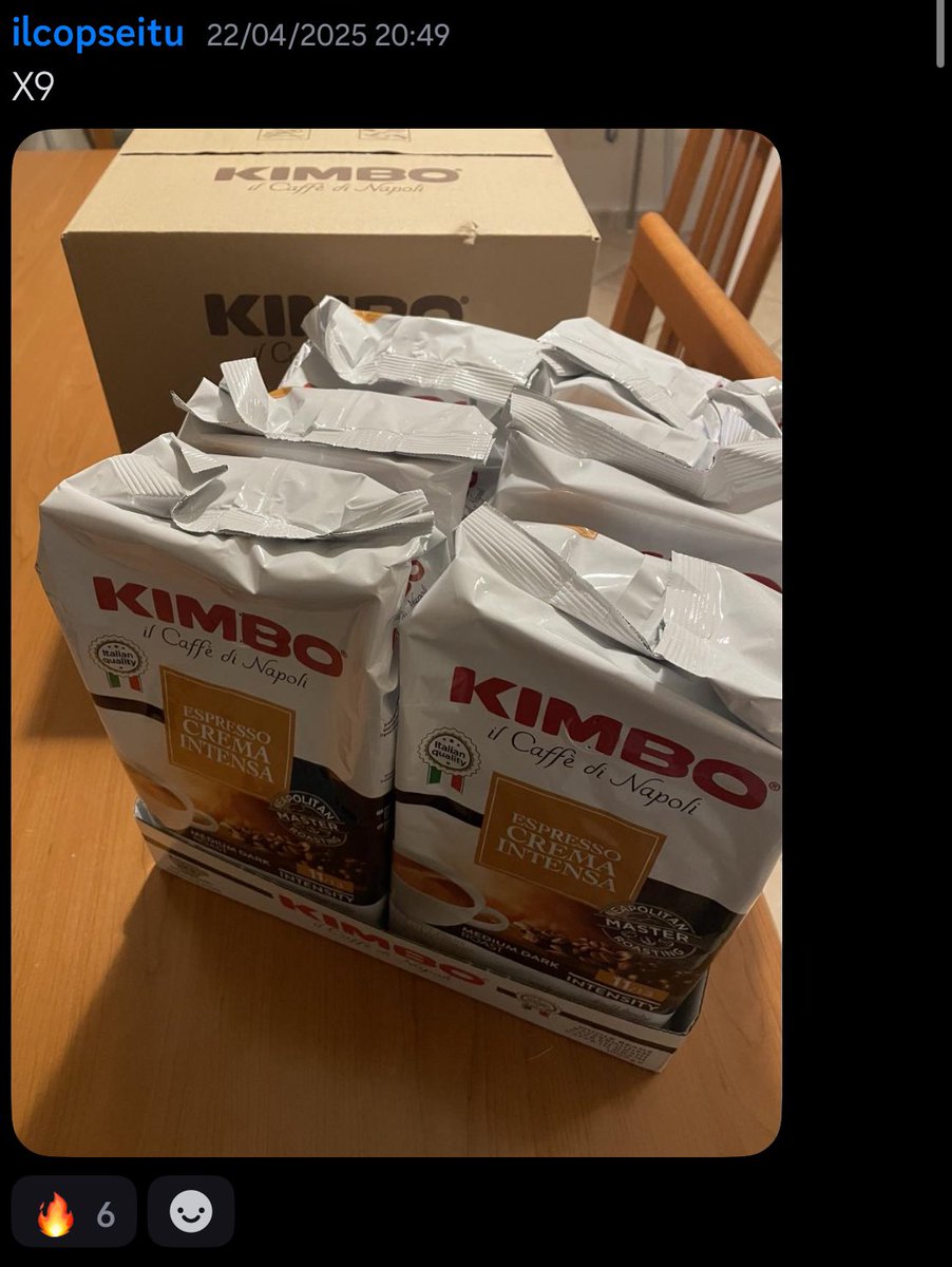NautilusDeals's tweet image. Coffee Kimbo discounted over 90%!📉💰

We shared several offers of Kimbo coffee in price error in these days.🤩👀

Deals like these are found exclusively in Nautilus, join the waiting list and in a few hours you will be accepted.
See u inside!😈🙈

#Priceerror #Preisfehler…