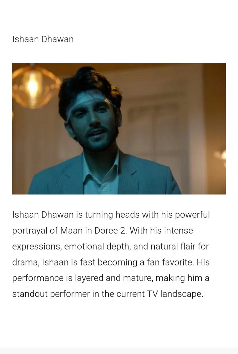 TithiR3's tweet photo. @GossipsTv @tellyexpress Ishaan Dhawan is actually winning hearts as Maan Thakur❤️ He's loved by the fans as well as by the neutrals who come across his clips🤌

Thank you for this Gossipstv <3 

#Doree2 #IshaanDhawan https://t.co/MckpnZaUrZ