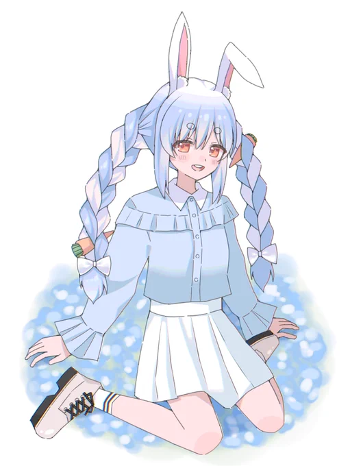 ぺこちゃん×ネモフィラ #ぺこらーと