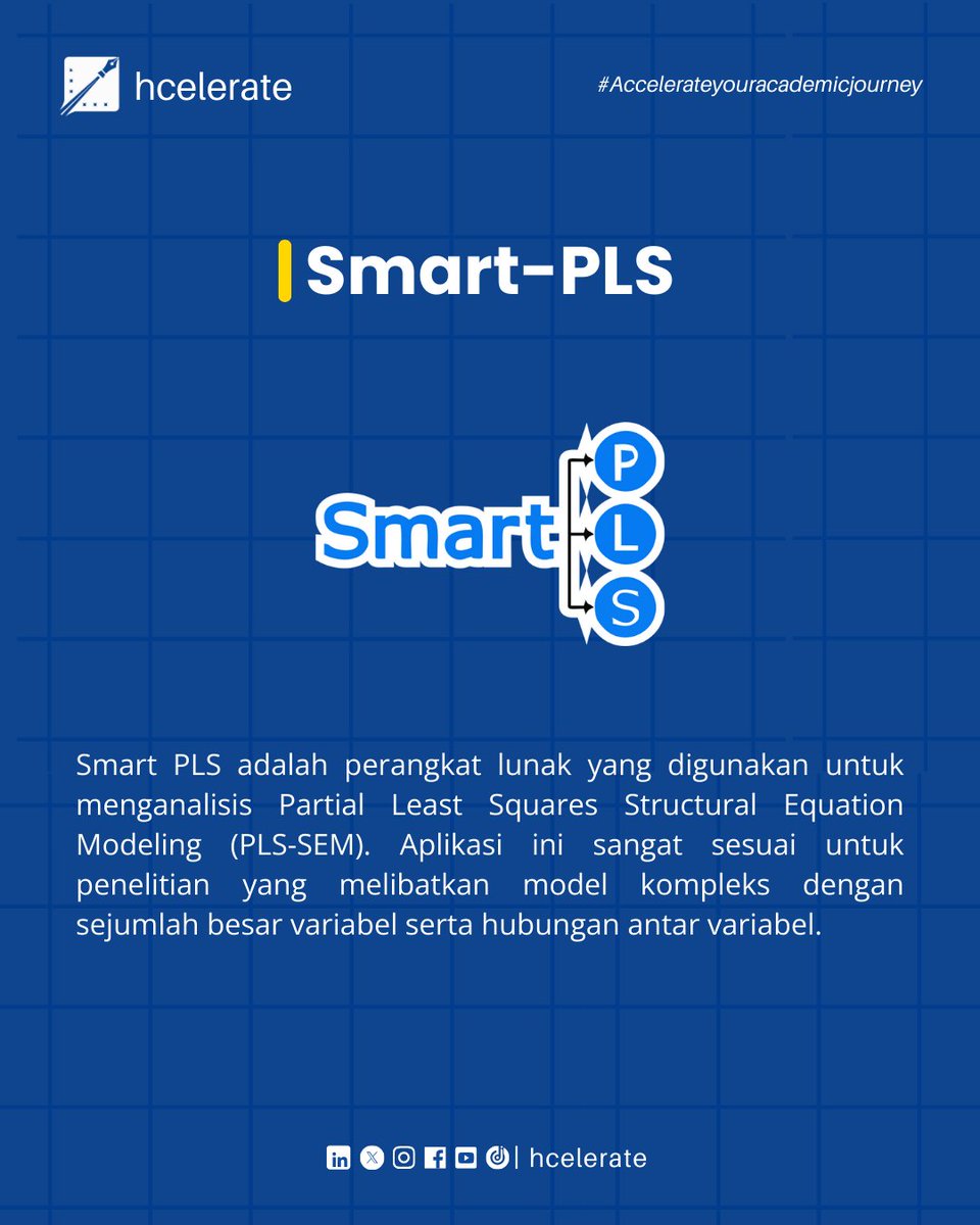 Hcelerate_id's tweet photo. Kamu sedang meneliti data kuantitatif? Yuk kenali jenis aplikasi yang dapat membantu kamu mengolah data penelitian
➡️ SMART PLS
➡️ SPSS
➡️ SEM AMOS
#kuantitatif #olahdata #penelitian #hcelerate #smartpls #spss #semamos https://t.co/eNOf5vyQQC