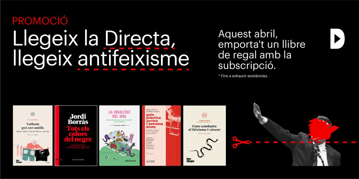 La_Directa's tweet photo. #PROMOCIÓ | Si et subscrius ara al paper, pots aconseguir la #Directa588, 'Odi en cerca del caos', amb un llibre de regal!
📚 Subscriu-t'hi a https://t.co/MLEQF7QJtg https://t.co/SWUSUxgwce